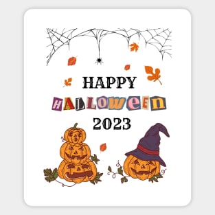 Happy Halloween Pumpkin 2023 Light Magnet